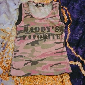 Crushed Ice Girls Tank Top Daddy's Favorite